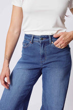 Aurora Jeans Blue | High-Waisted Wide-Leg Jeans by Dailystory