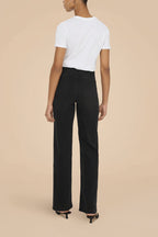 Alatri | Black Stretch High-Waisted Denim Pants