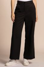Alcamo | Black Straight Leg Pant