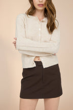 Andenes Beige | Buttoned-Up Cardigan