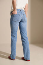 Fermo | Low-Rise Blue Denim Pants