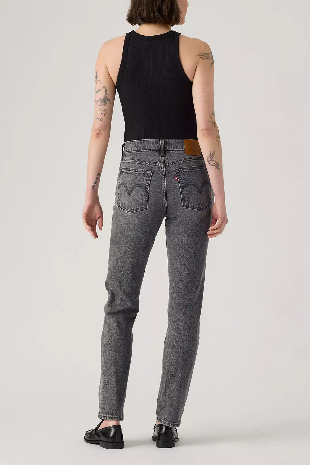 Fidenza | Slim Leg Grey Denim Pants