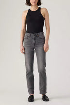 Fidenza | Slim Leg Grey Denim Pants