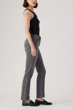 Fidenza | Slim Leg Grey Denim Pants