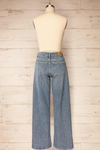Gaeta | Wide-Leg Mid-Rise Denim Pants