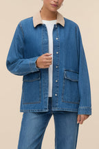 Kinsale | Blue Denim Jacket with Front Pockets