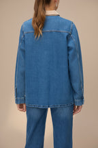 Kinsale | Blue Denim Jacket with Front Pockets