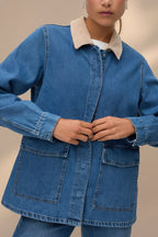 Kinsale | Blue Denim Jacket with Front Pockets
