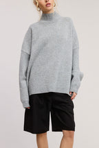 Lander | Oversized Grey Knitted Sweater