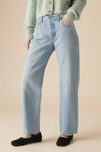 Matheran | Light Blue Ankle Length Denim Pants