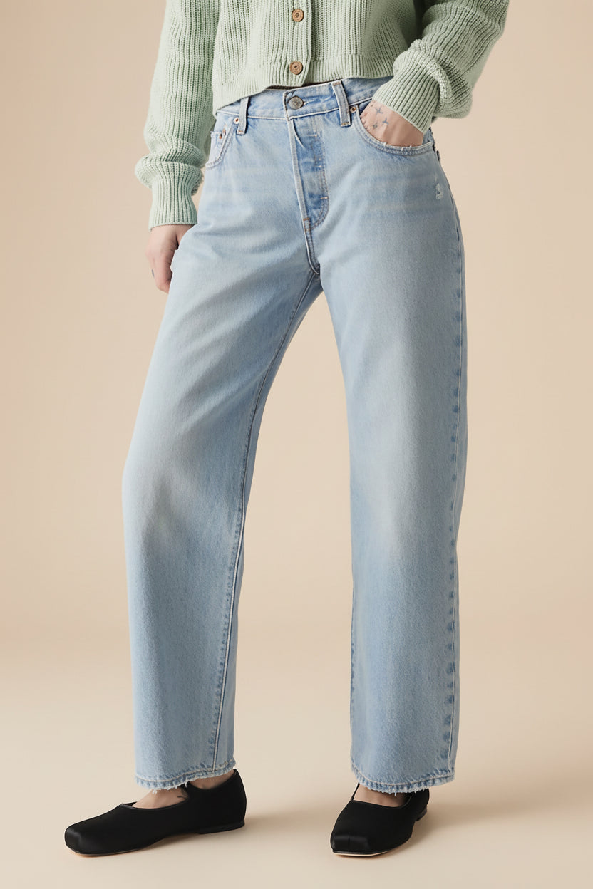 Matheran | Light Blue Ankle Length Denim Pants