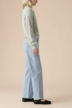 Matheran | Light Blue Ankle Length Denim Pants