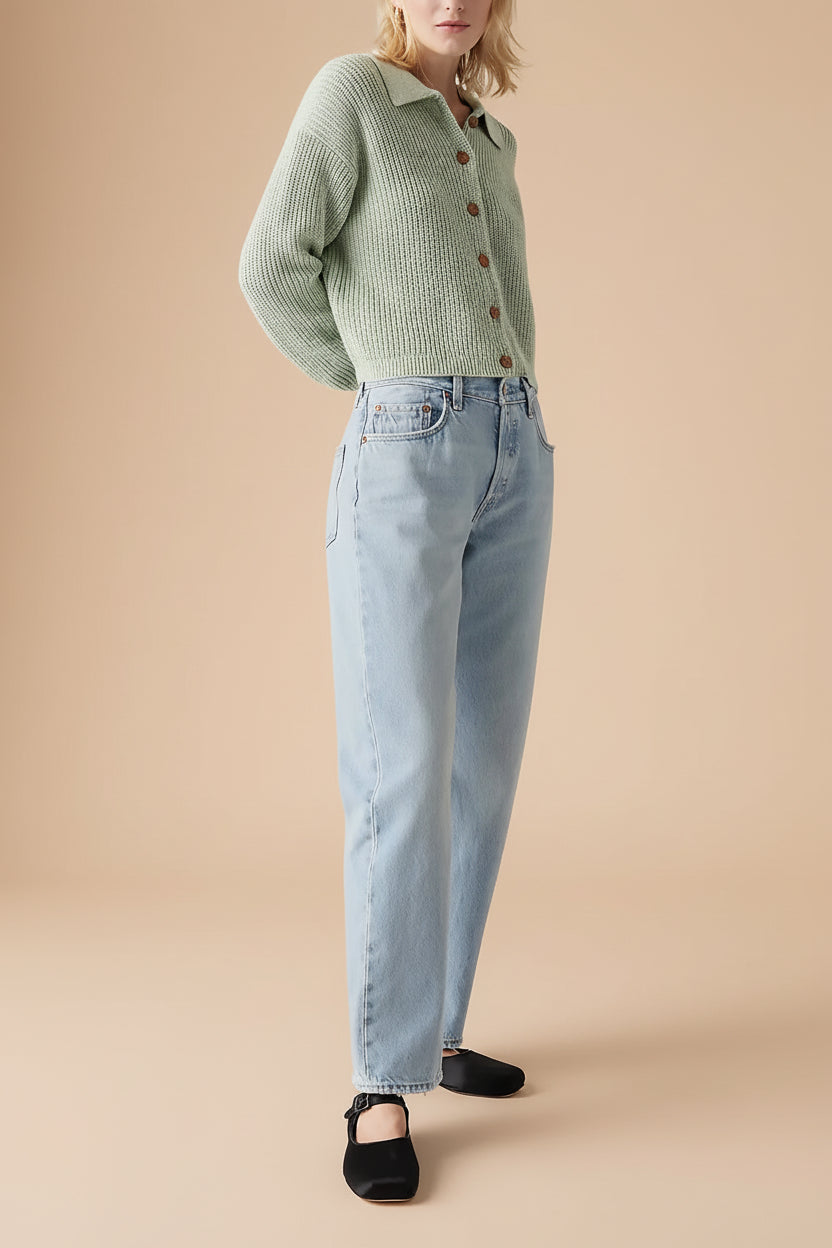Matheran | Light Blue Ankle Length Denim Pants