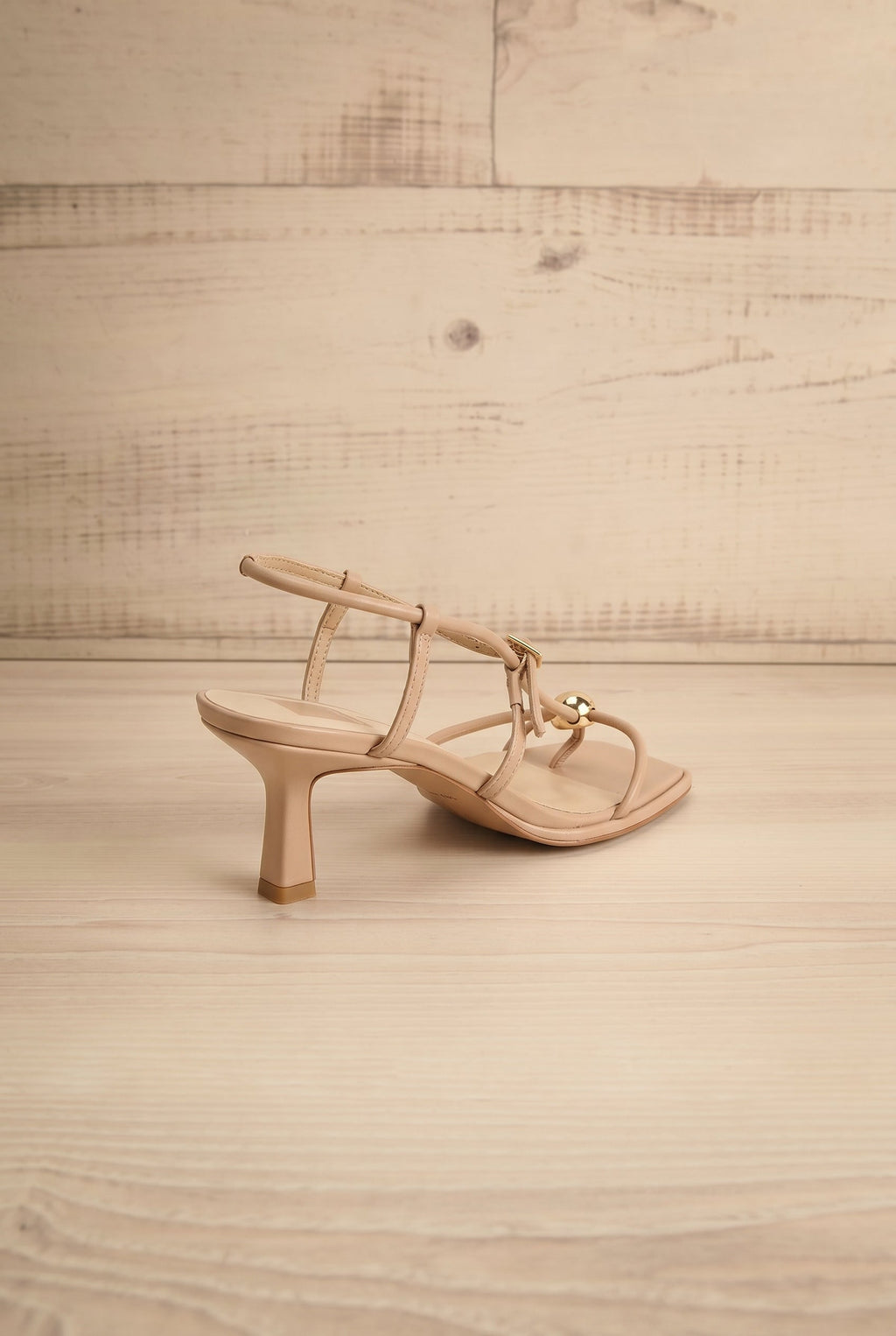 Mylee Brown | Strappy Leather Sandals with Sculptural Heel