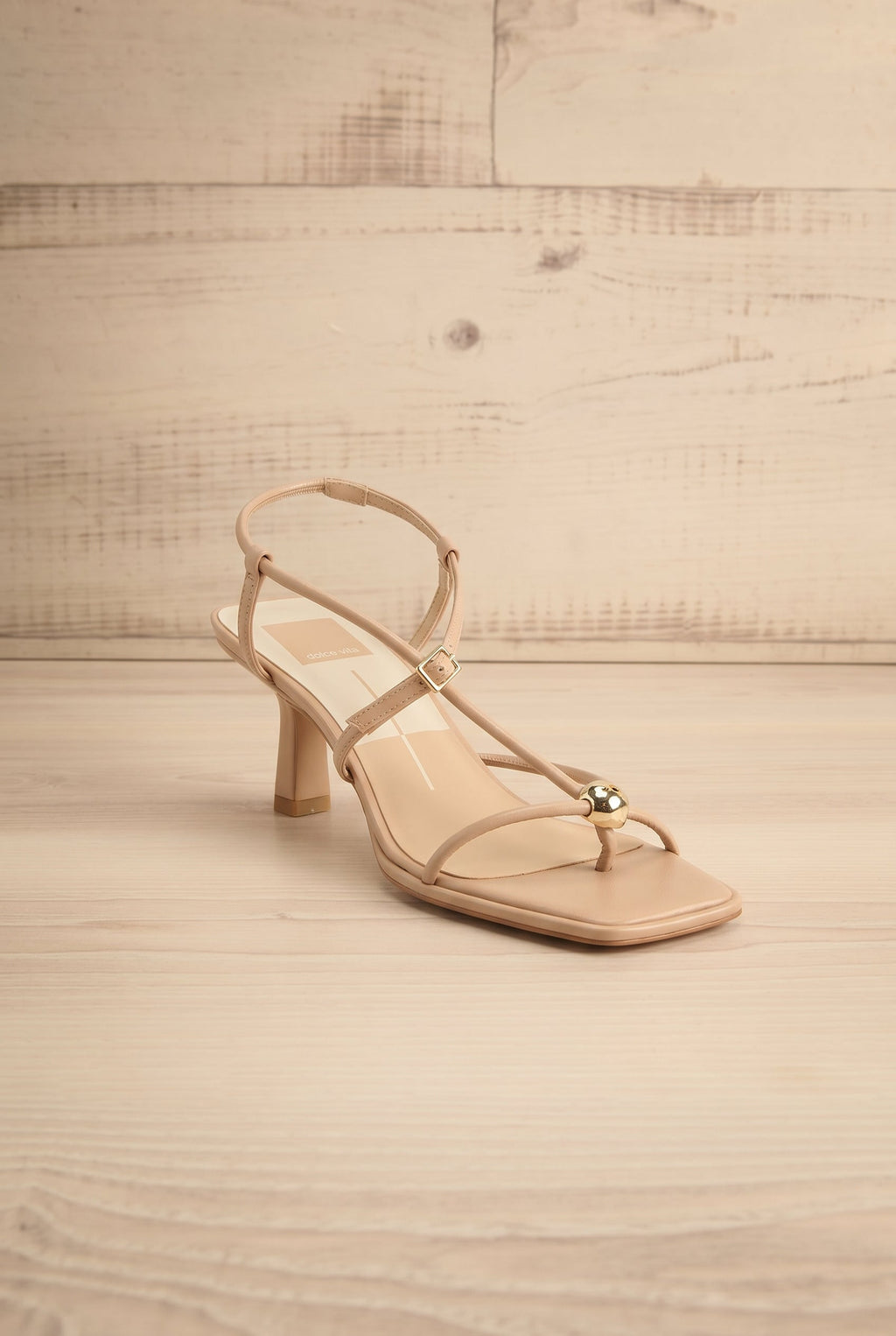 Mylee Brown | Strappy Leather Sandals with Sculptural Heel