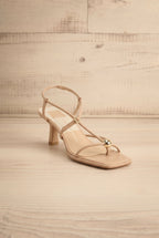 Mylee Brown | Strappy Leather Sandals with Sculptural Heel