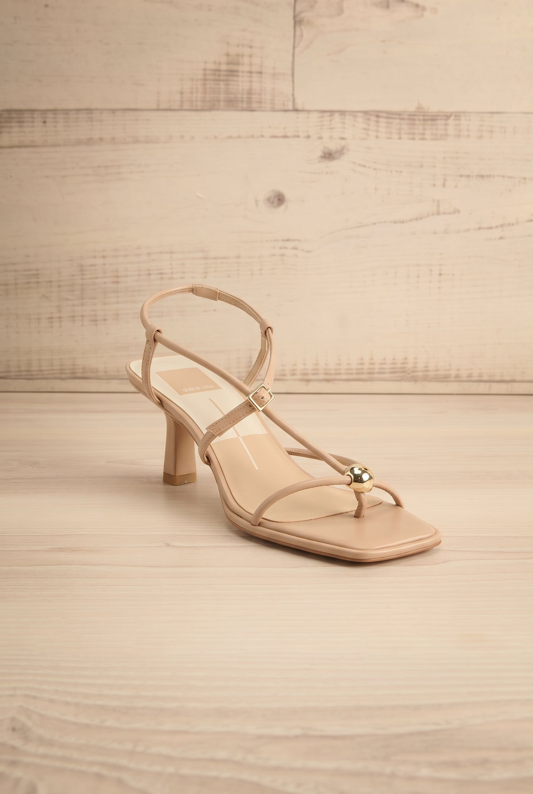 Mylee Brown | Strappy Leather Sandals with Sculptural Heel