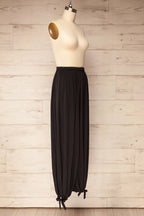 Mumbai Black | Parachute Pants with Ankle Bows