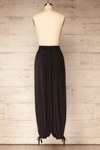 Mumbai Black | Parachute Pants with Ankle Bows