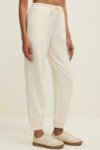 Satara | White Wide Leg Jogger Pants