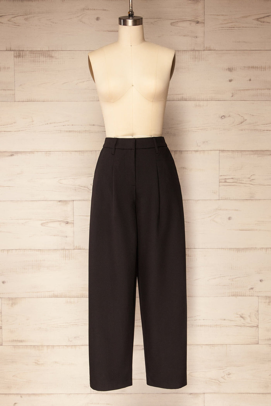 Satna Black | Barrel Legs Trousers