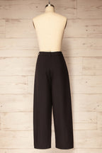 Satna Black | Barrel Legs Trousers