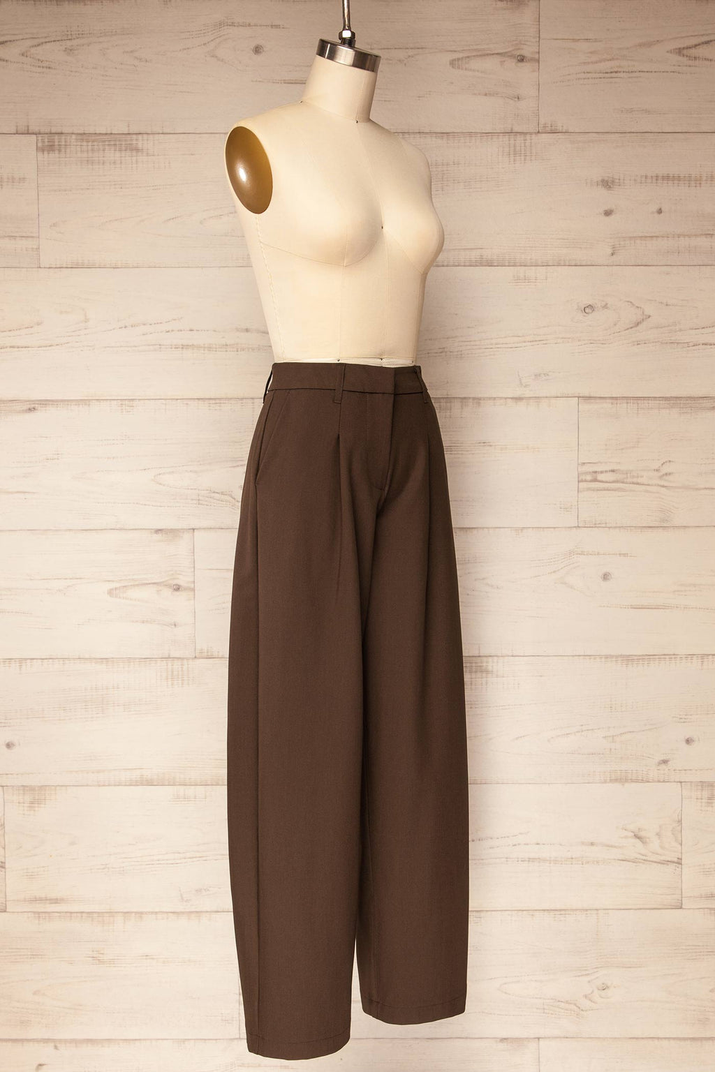 Satna Brown | Barrel Legs Trousers