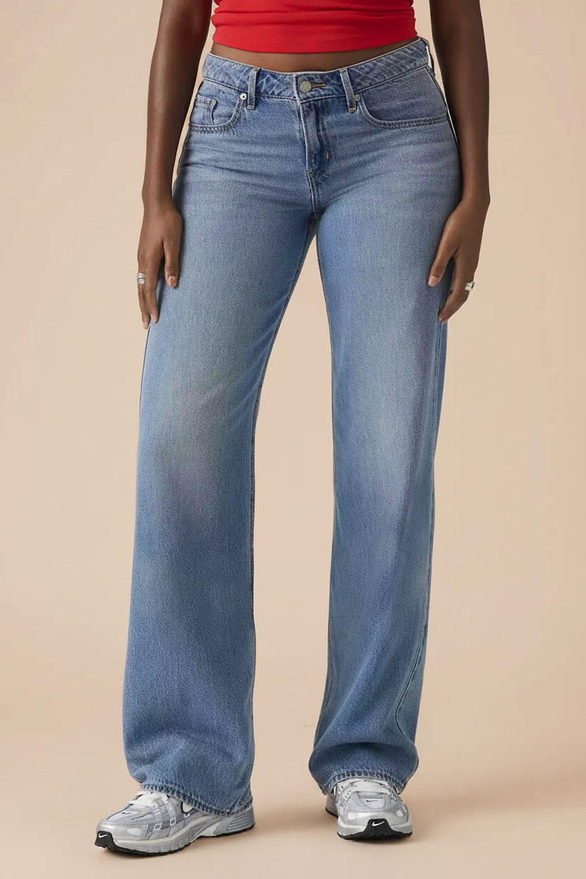Tuscania | Low Rise Blue Denim Pants