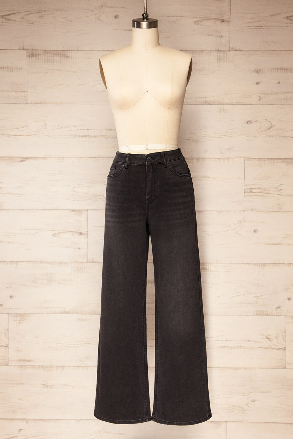 Alatri | Black Stretch High-Waisted Denim Pants