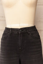Alatri | Black Stretch High-Waisted Denim Pants