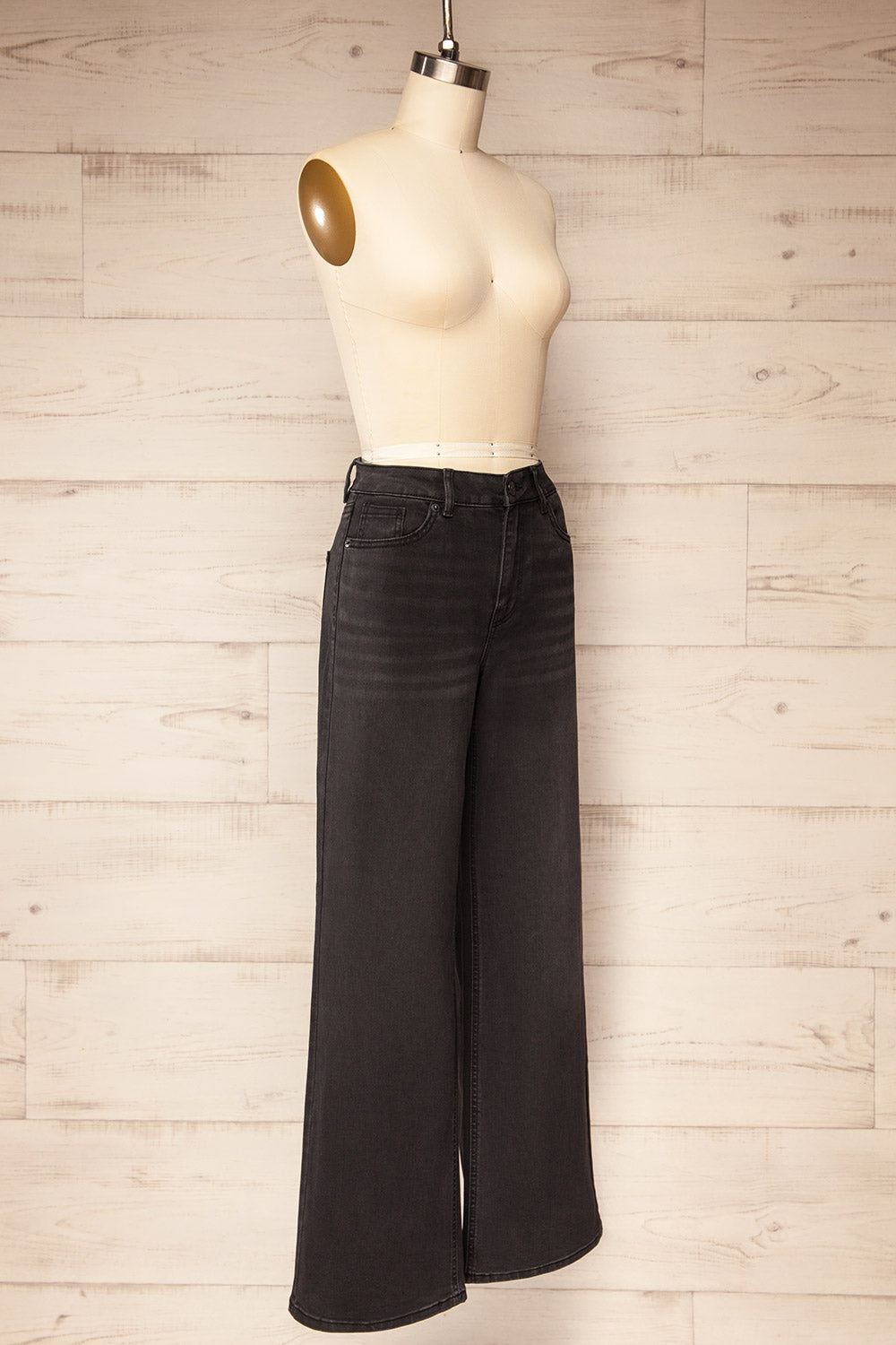 Alatri | Black Stretch High-Waisted Denim Pants