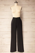 Alcamo | Black Straight Leg Pant