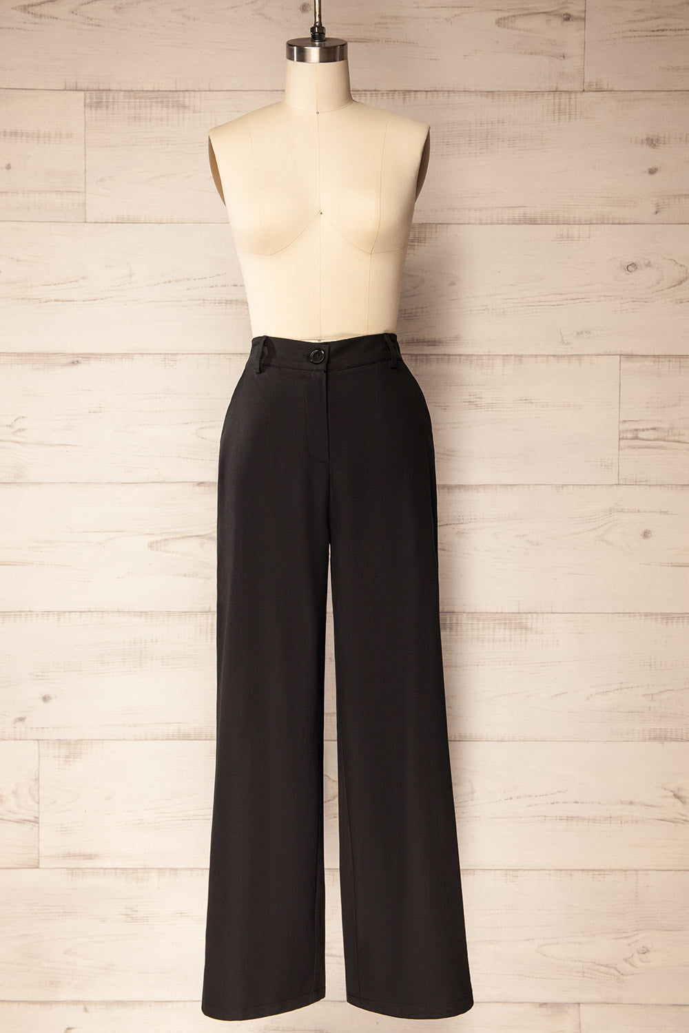 Alcamo | Black Straight Leg Pant