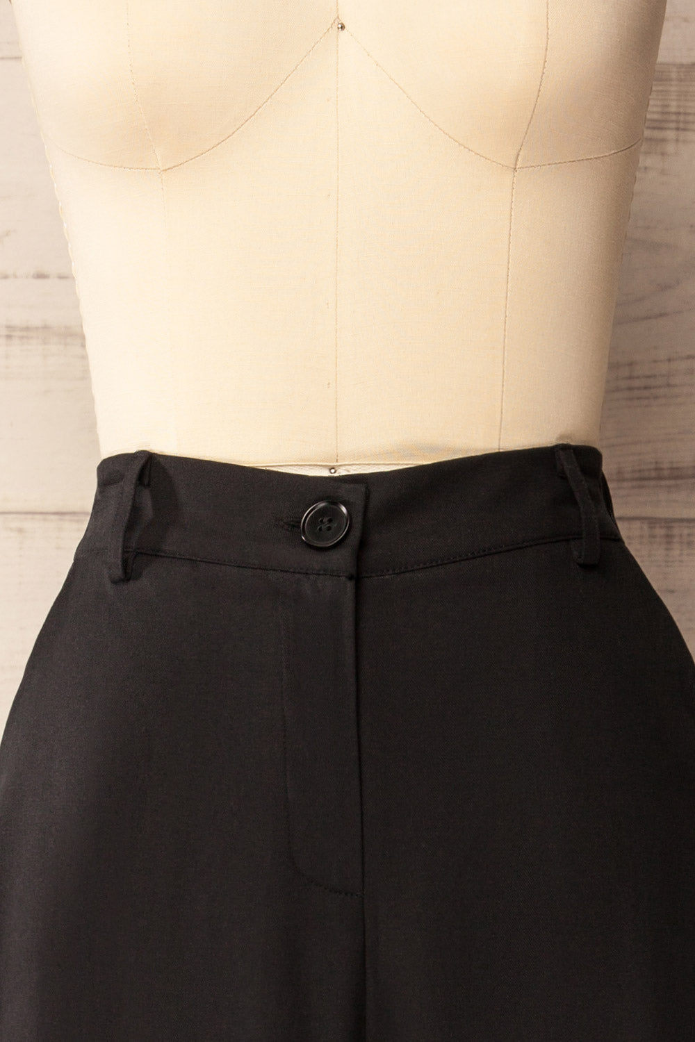 Alcamo | Black Straight Leg Pant