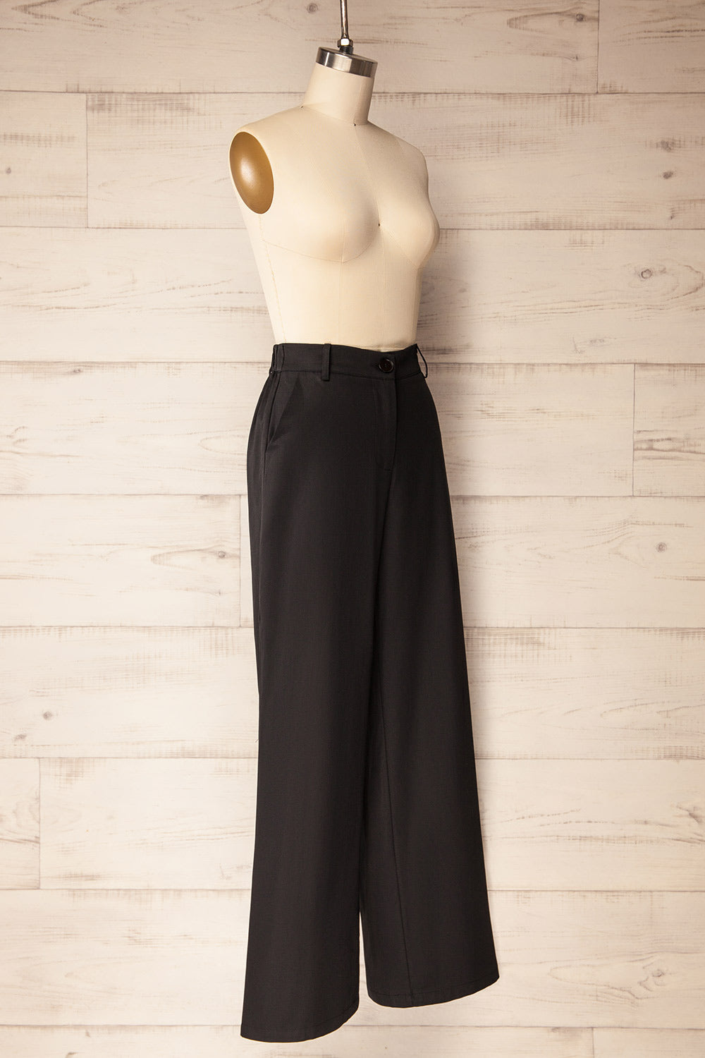 Alcamo | Black Straight Leg Pant