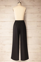 Alcamo | Black Straight Leg Pant