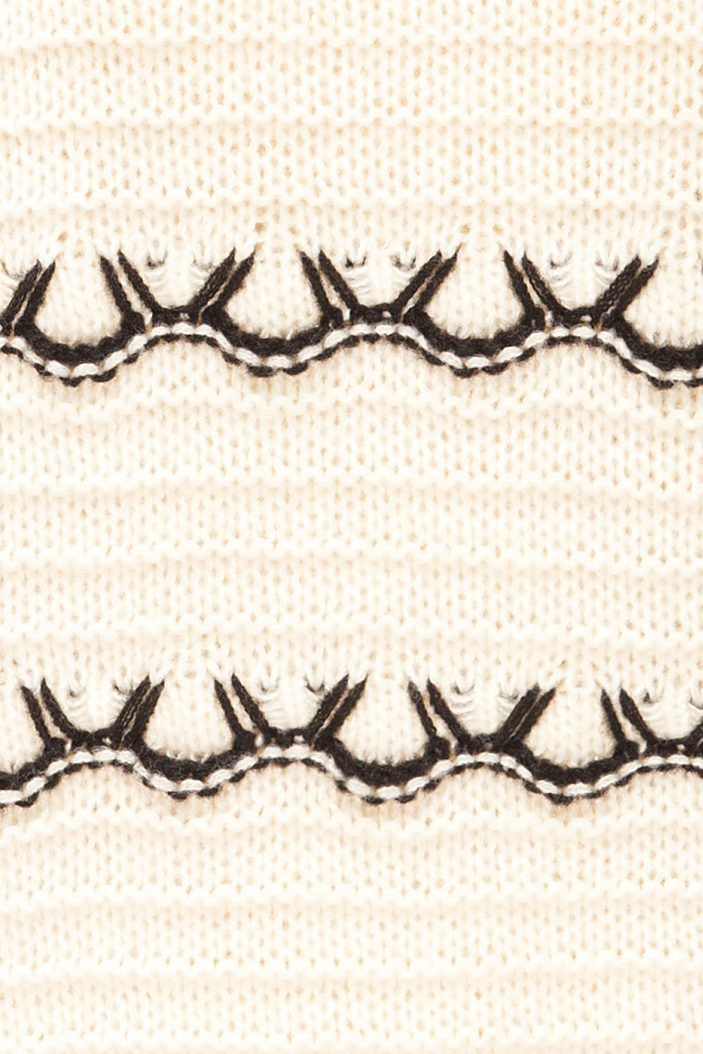 Alfreton Ivory | Mock Neck Knit Sweater