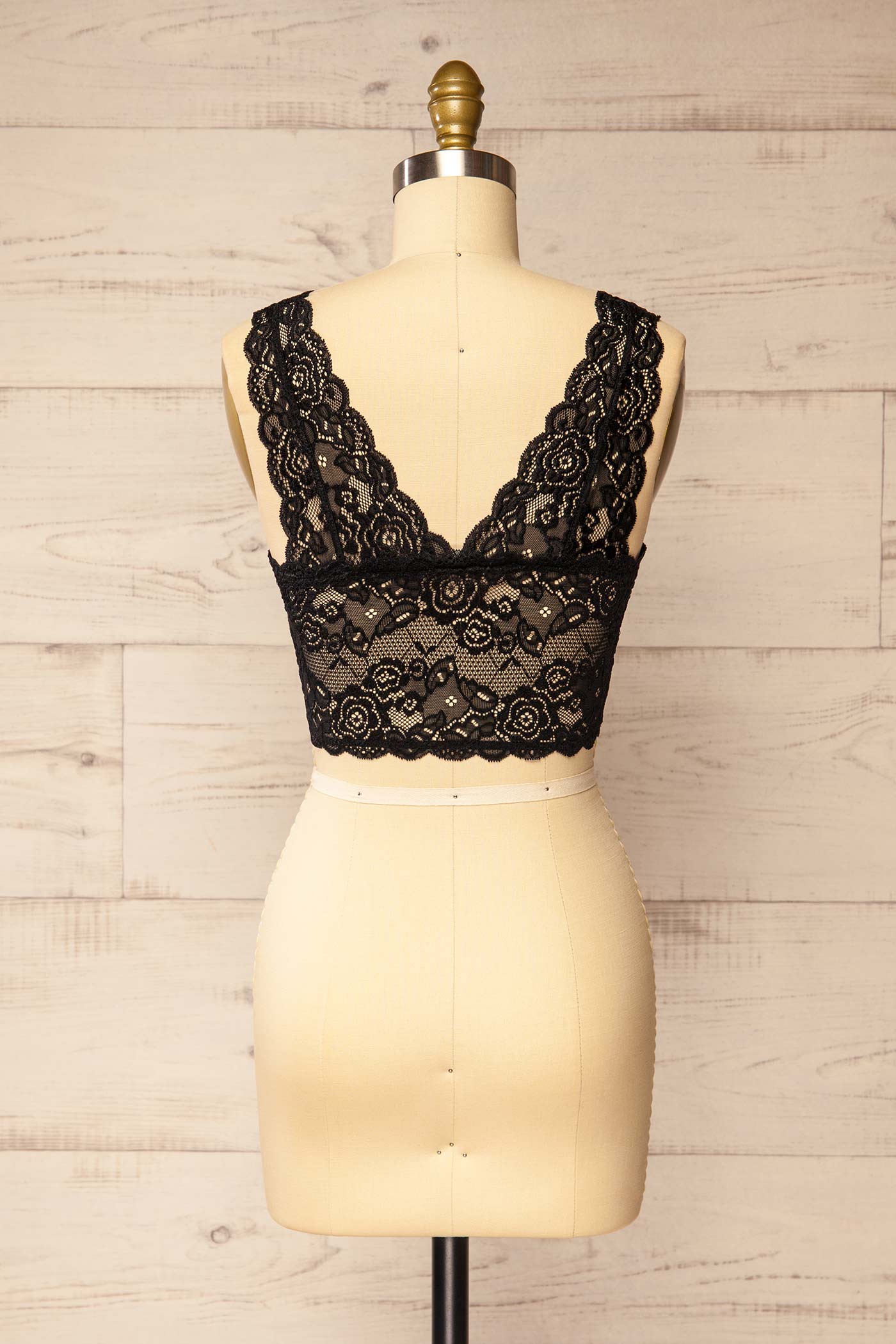 Alghero Black | Floral Lace Bralette