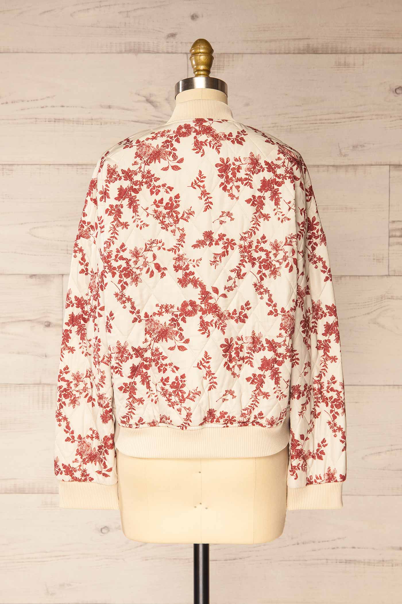 Alzenau | Cream Quilted Jacket with Floral Print