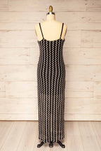 Alzey | Long Crochet Dress with Wavy Pattern