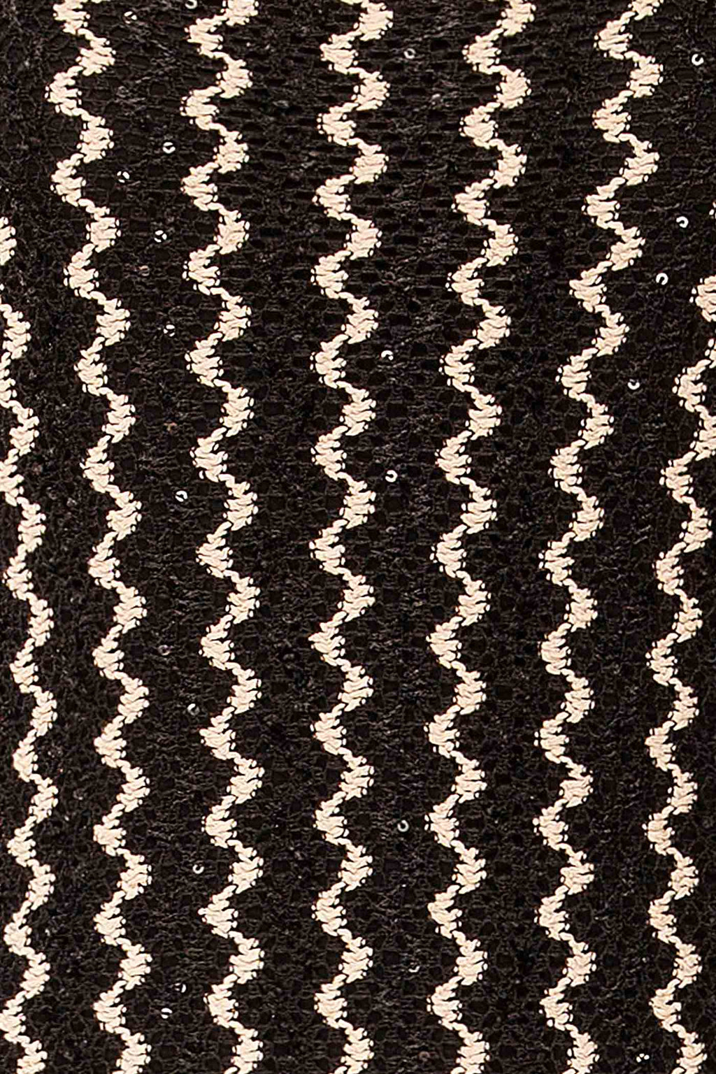 Alzey | Long Crochet Dress with Wavy Pattern
