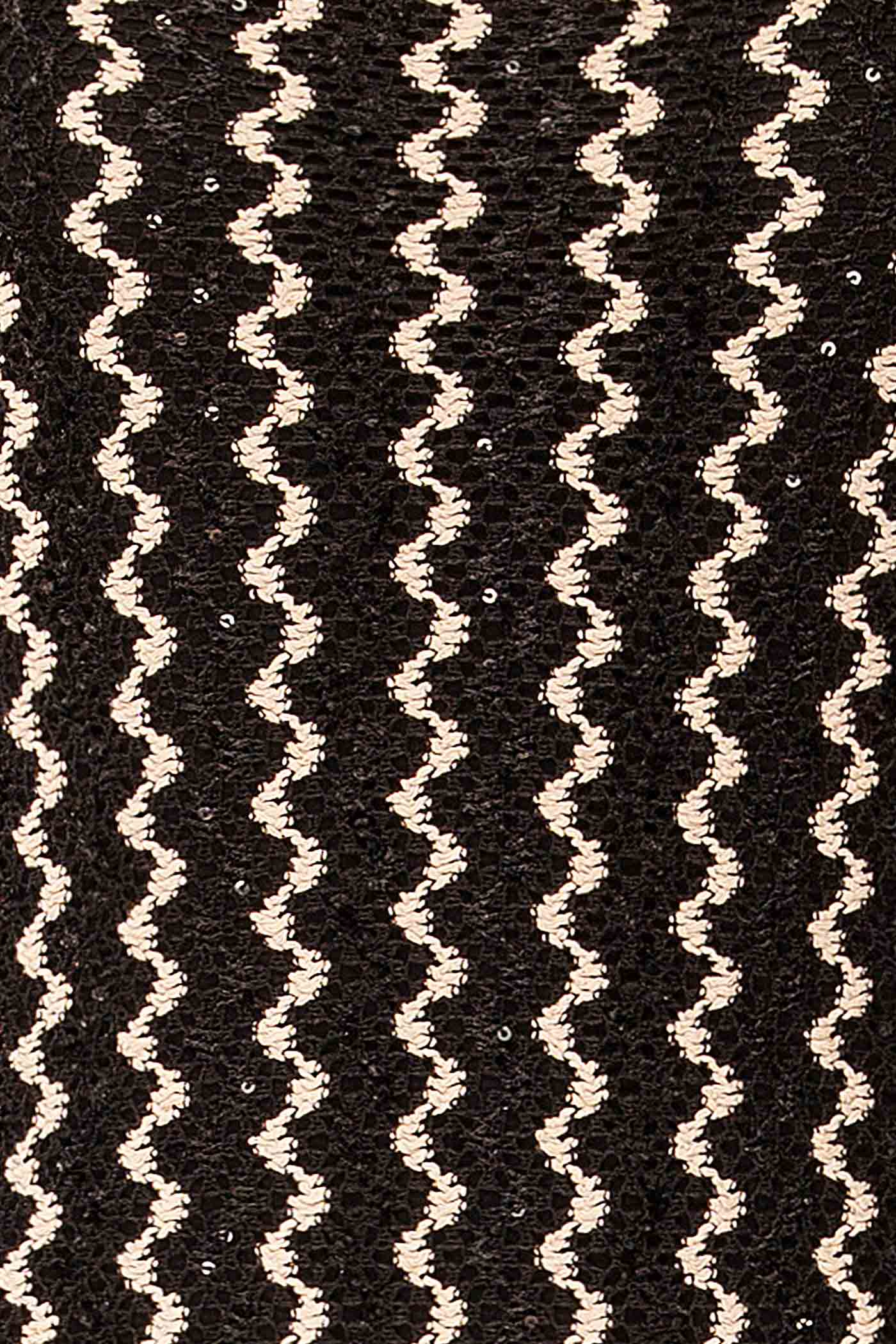 Alzey | Long Crochet Dress with Wavy Pattern