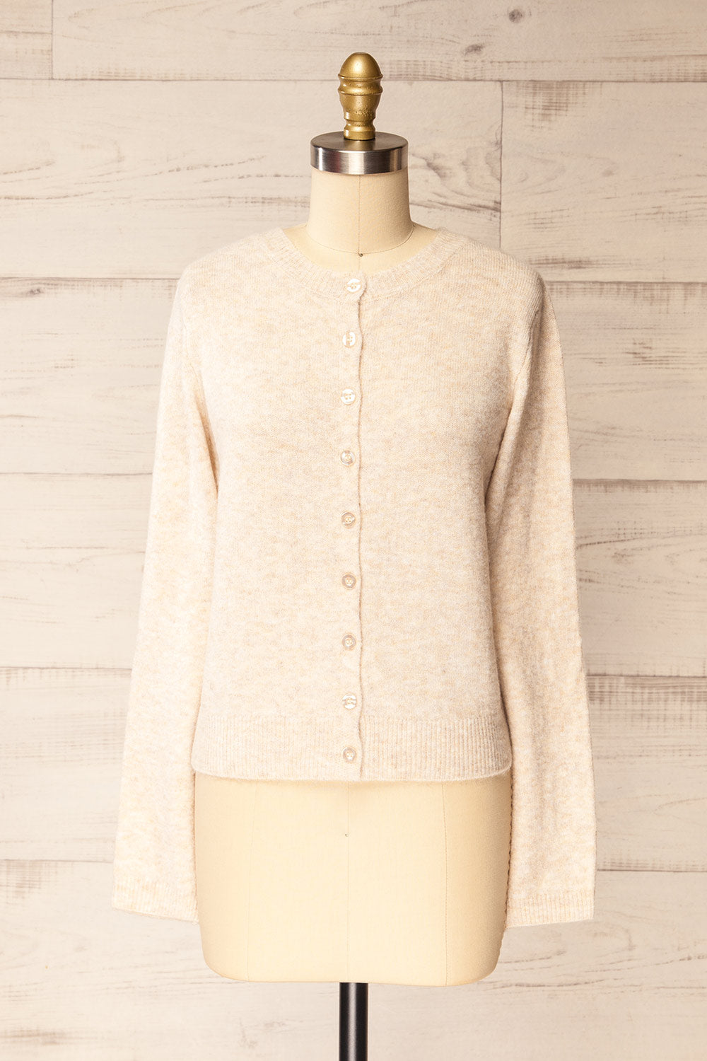 Andenes Beige | Buttoned-Up Cardigan