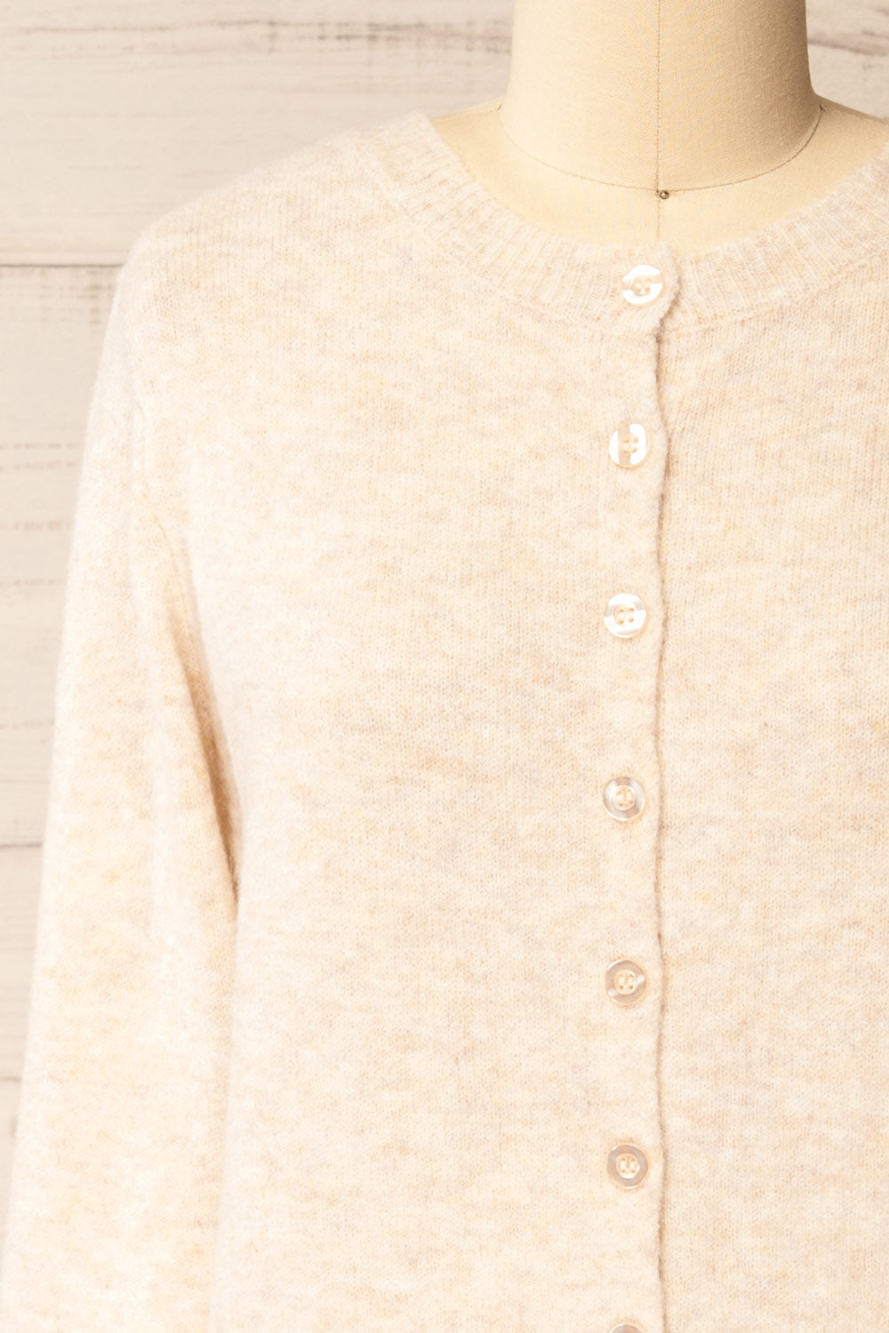 Andenes Beige | Buttoned-Up Cardigan