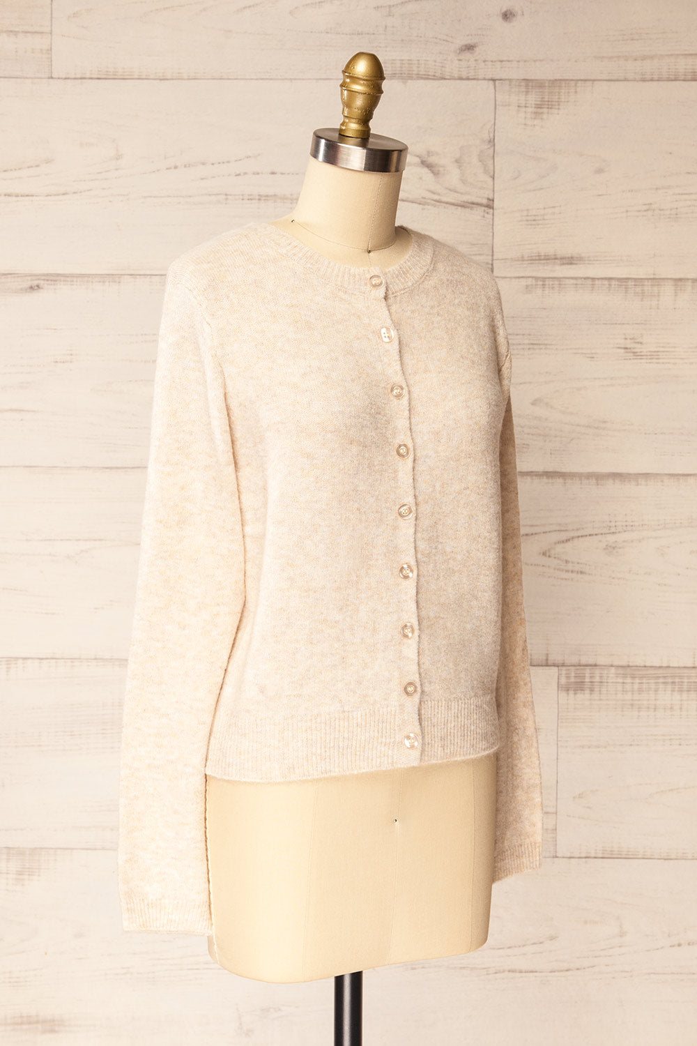 Andenes Beige | Buttoned-Up Cardigan