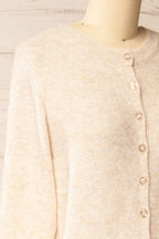 Andenes Beige | Buttoned-Up Cardigan