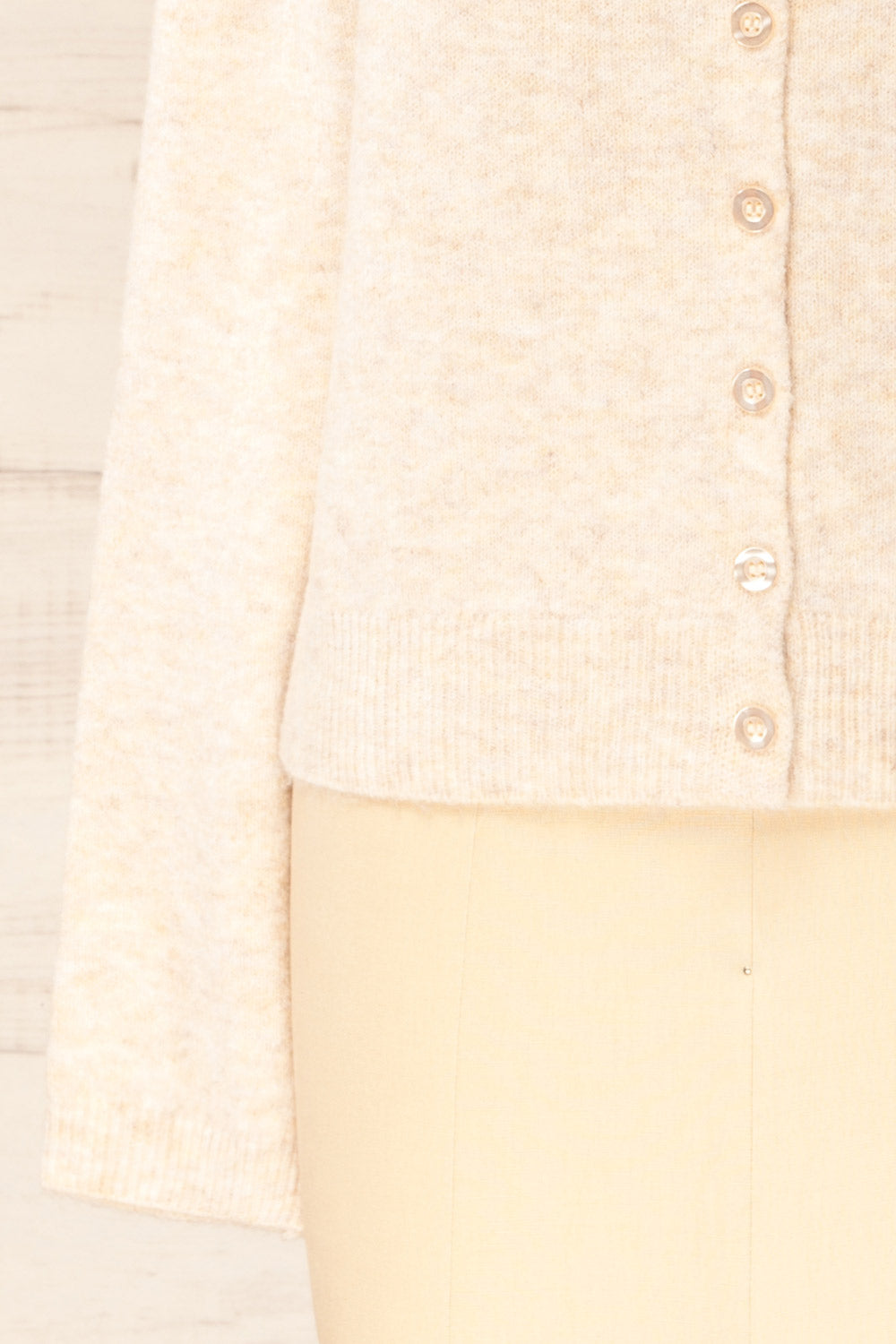 Andenes Beige | Buttoned-Up Cardigan