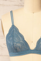 Ati Blue-Grey | Lace Bralette