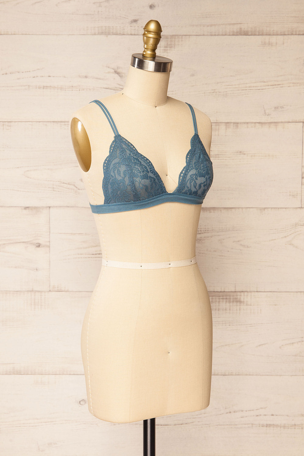 Ati Blue-Grey | Lace Bralette