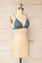 Ati Blue-Grey | Lace Bralette
